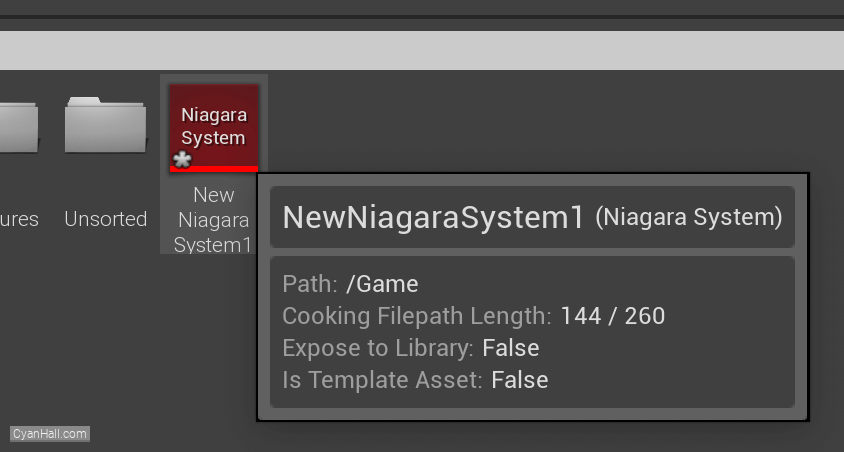 Create Niagara System