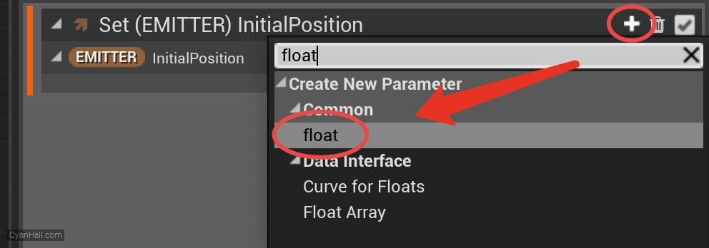 Emitter Update Parameter