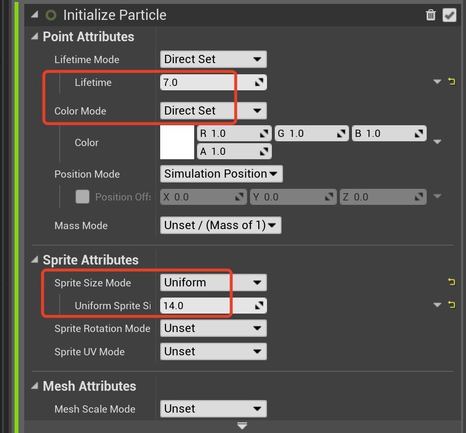 Initialize Particles
