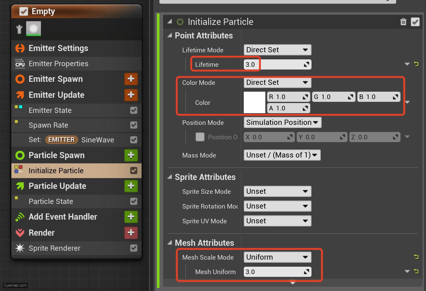 Initialize Particles