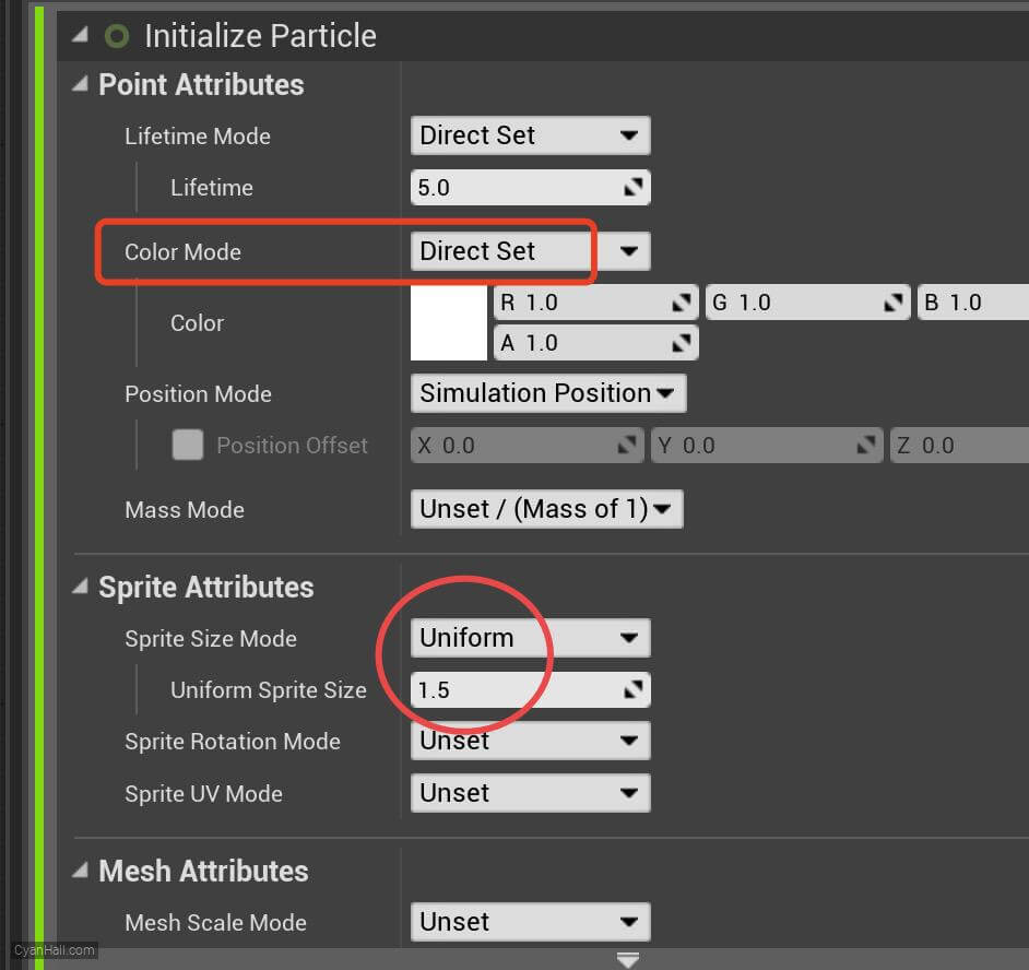 Initialize Particles