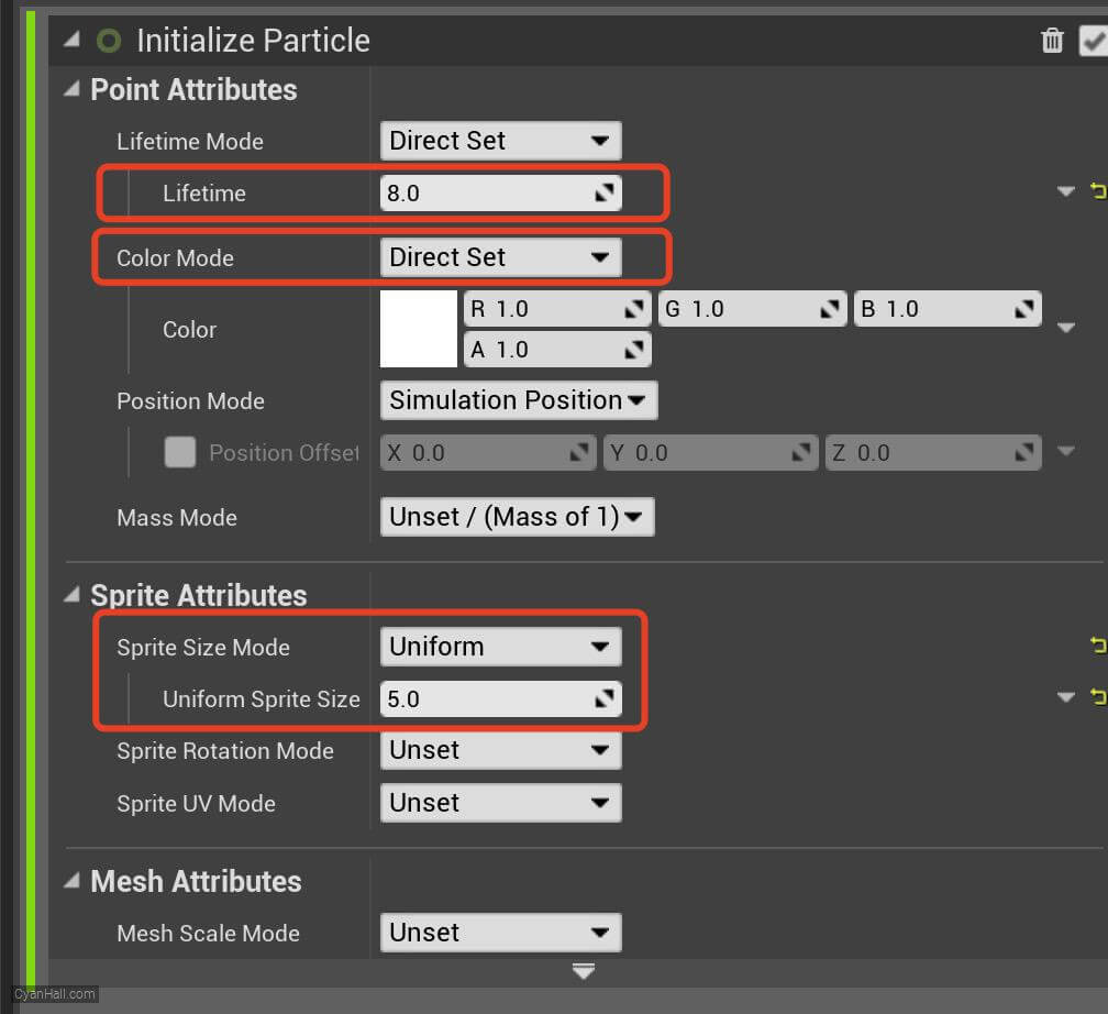 Initialize Particles