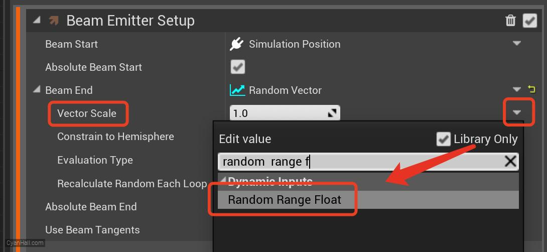 Beam Emitter Setup