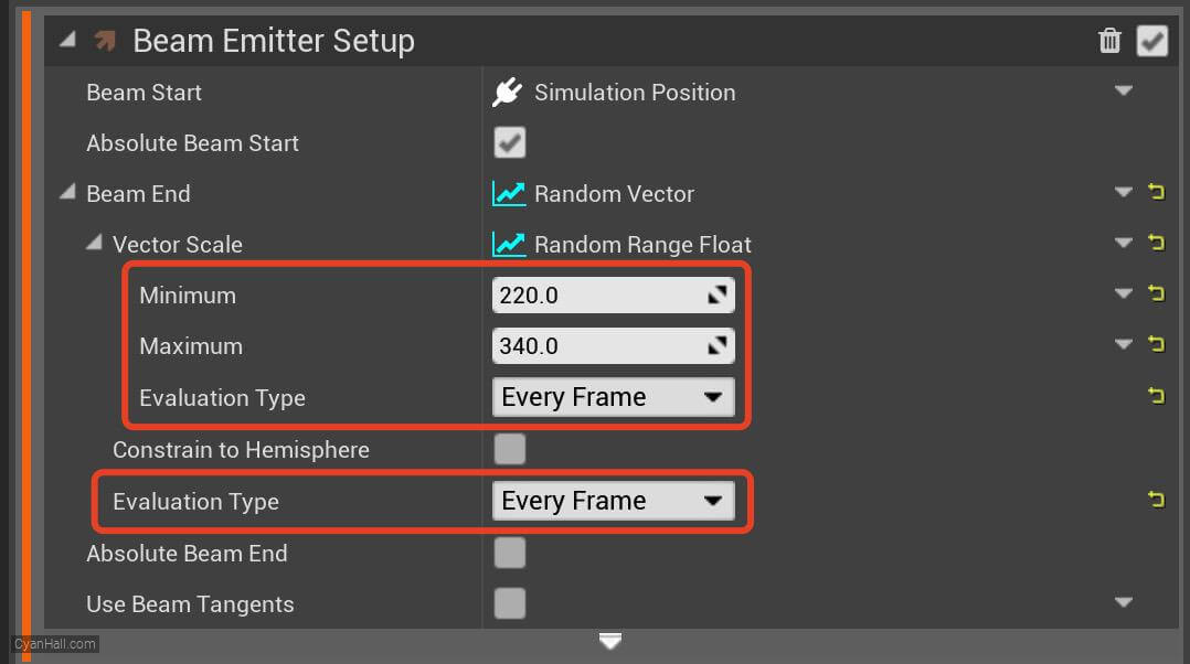 Beam Emitter Setup