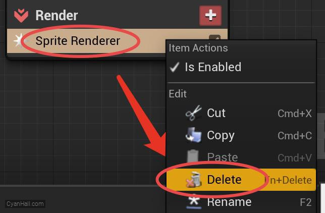 Remove Sprite Renderer