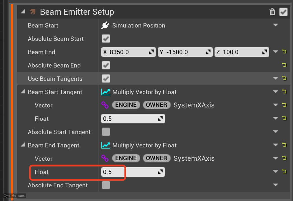 Beam Emitter Setup