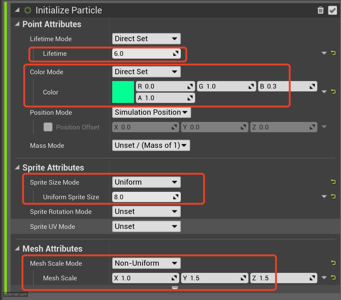 Initialize Particles