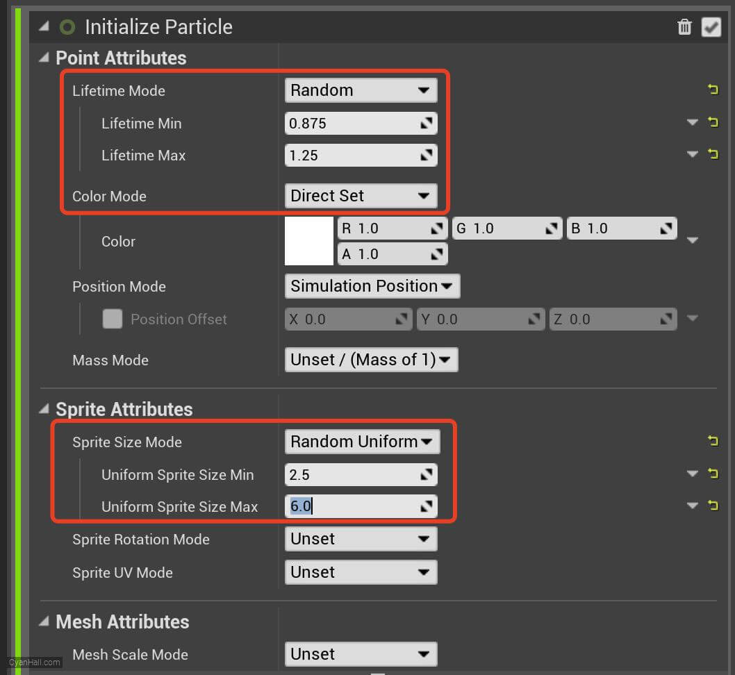 Initialize Particles