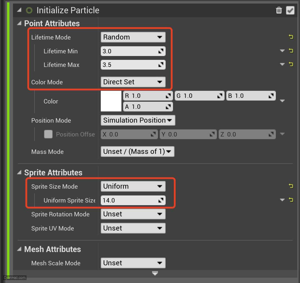 Initialize Particles