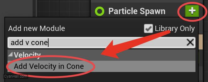 Add Velocity in Cone